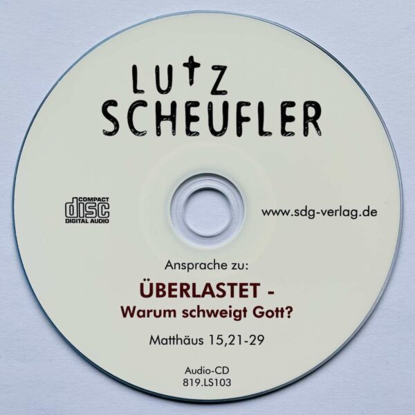 Bild CD Vortrag "Überlastet ..." von Lutz Scheufler