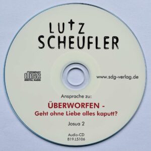 Bild CD Vortrag "Überworfen ..." von Lutz Scheufler