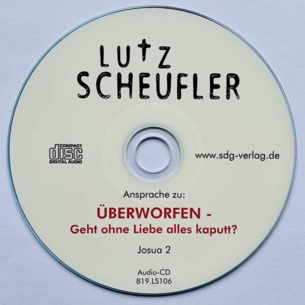 Bild CD Vortrag "Überworfen ..." von Lutz Scheufler