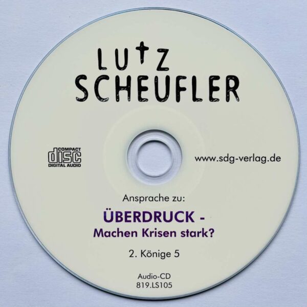 Bild CD Vortrag "Überdruck ..." von Lutz Scheufler