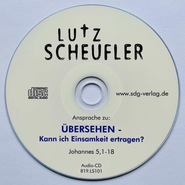 Bild CD Vortrag "Übersehen ..." von Lutz Scheufler