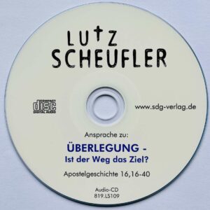 Bild CD Vortrag "Überlegung ..." von Lutz Scheufler